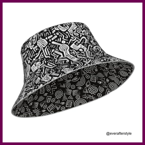 Reversible Fisherman Bucket Hat Double Sided Sun Protection Polyester main image 5